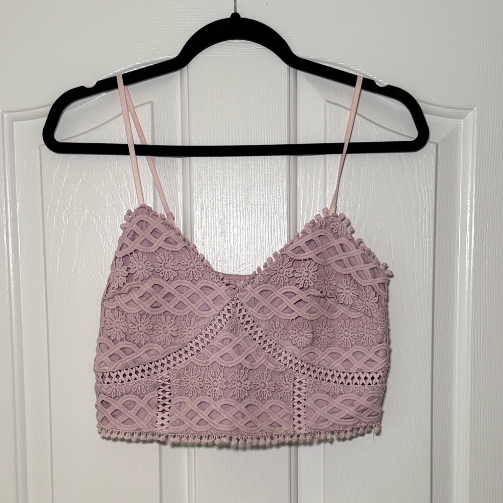 Purple Crotchet Top